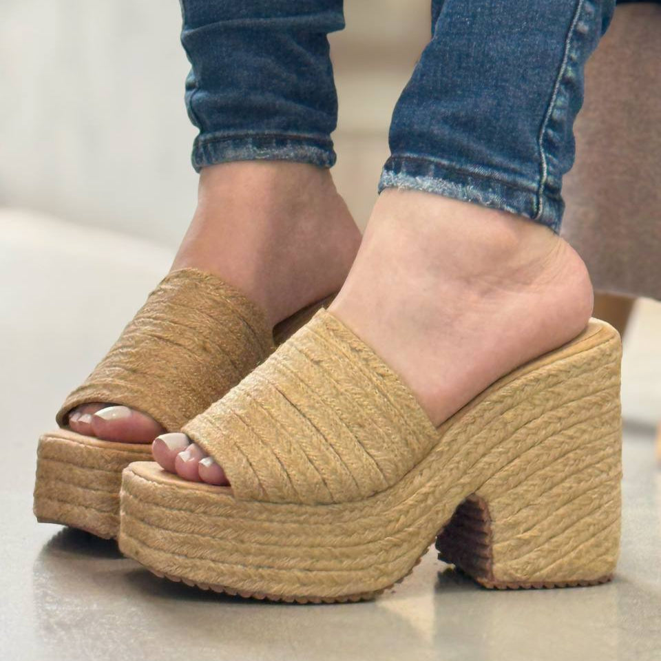 Sandalias Plataformas en Yute PLTF822