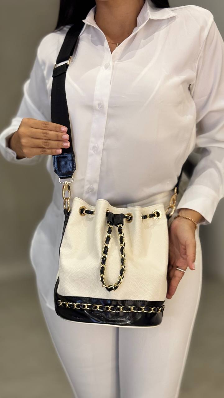 Bolso para Dama BL028 Hueso x Negro