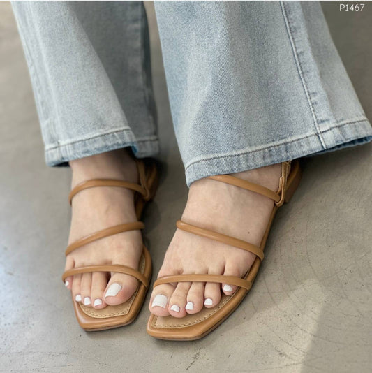 Sandalias Planas tono arequipe P1467