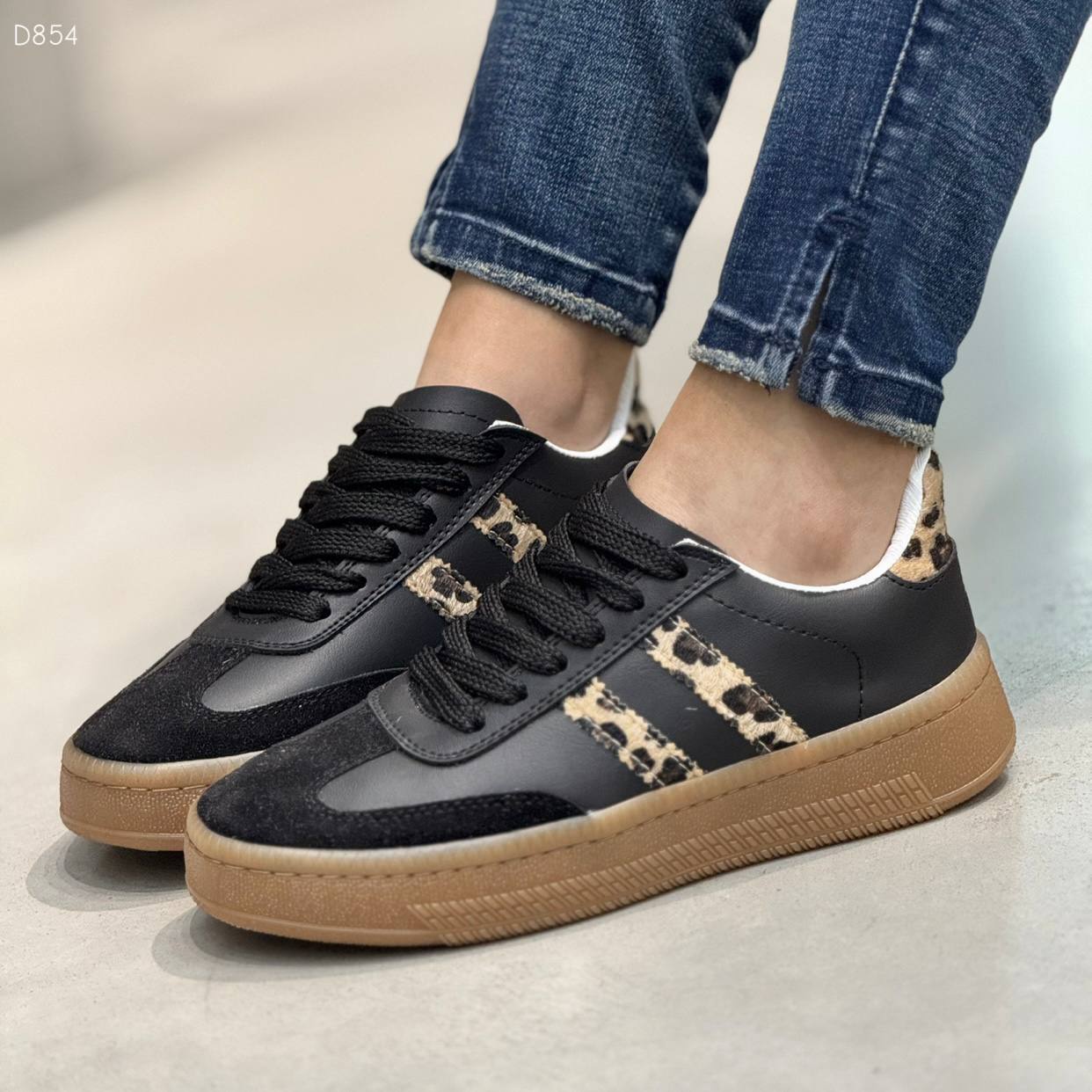 Tenis de Nueva Colección para Mujer D854 Negro X Print