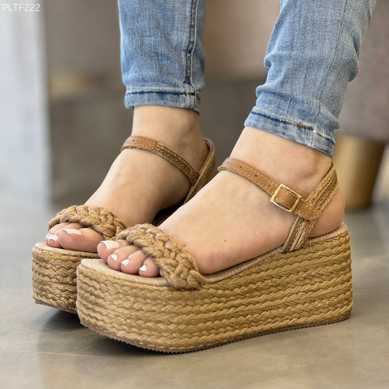 Sandalia Plataforma en Yute PLTF222