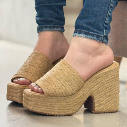 Sandalias Plataformas en Yute PLTF822